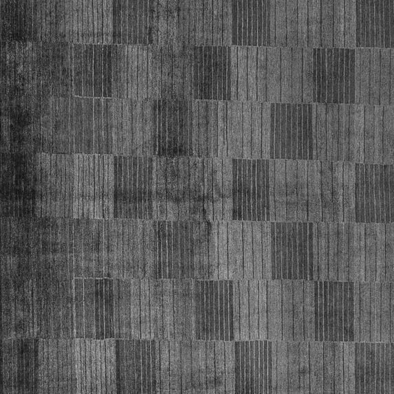 Ahgly Company Indoor Square Oriental Gray Modern Area Rugs, 6' Square