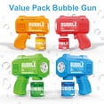 thumbnail image 4 of Pistola de burbujas SmartYeen automática, paquete de 8 unidades, para niños pequeños con solución, 4 of 7
