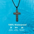 thumbnail image 5 of Men's Cross Pendant Necklace Stainless Steel Navigator Forged for Male Jewelry, 5 of 6