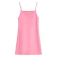 thumbnail image 3 of Women's Summer Linen Dresses Cotton Linen V Neck Sleeveless Spaghetti Strap Beach Dress Women Loose Breathable Lightweight Cami Sundress, 3 of 7