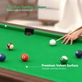 thumbnail image 4 of PRIJESSE 48" Billiards Table, Portable Pool Table, Billiard Table Set Includes Full Set of Balls, 2 Cues & Brush for Family Game Rooms, 4 of 7