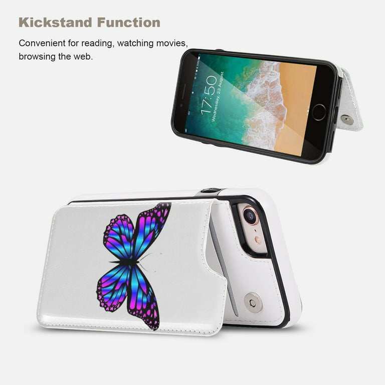 Wallet for iphone 11 cases boys, fundas para iphone 11,Dust-proof Wearproof Leather with Card Slots Kickstand Funny Protective Case Cover for iphone 13 8 6 Plus 11 Max XS 12 XR X 7 5 -