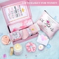thumbnail image 6 of Spa Gift Basket for Women, Self Care Set With Wine Tumbler, Birthday and Friendship Gift for Mom, Sister, Wife, Female Friend, Pink, 6 of 7
