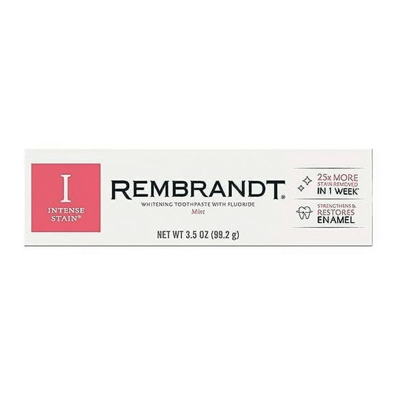 Rembrandt Whitening Toothpaste Intense Stain, Mint 3.52 oz