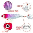 thumbnail image 3 of Cebo de hierro Luya de largo alcance, simulación de caída, cebo falso, cebo de cabeza roja con lentejuelas de metal, anzuelo doble, pesca con movimiento lento, 3 of 5