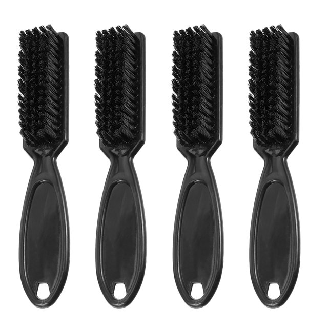 MOVTOTOP 4pcs Barber Clipper Cleaning Brush Blade Trimmer Cleaning Brush Manicure Nylon Duster Cleaner for Barber Hair Styling Cleaning Supplies