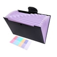 thumbnail image 1 of Yhmxh 8 Color Candy A4 Mini Accordion Office Supplies File Storage Bill Clip Transparent Folder Stationery Supplies Office Supplies Dorm Room Essentials, 1 of 6