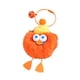 thumbnail image 5 of Llavero de peluche portátil, divertido, para hombres, mujeres y niños, regalo de cumpleaños Naranja, 5 of 9