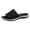 Black, variant on Mens Orthopedic Slide Sandals with Arch Support Knitted Soft Flat Slides Summer Indoor Slip on Walking Shoes Black size 7