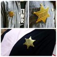 thumbnail image 3 of 2 Pack 2.6 Inch Mental Western Sheriff Badge for Kids Party Favors Supplies, School Carnival Prizes, Party Bag Gift Fillers, 3 of 3