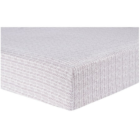 UPC: 0846216064739 | Trend Lab Lilac Herringbone Deluxe 100% Cotton Flannel Fitted Crib Sheet. Colors of White and Lilac. Crib Sheet is Fully Elasticized with 10- Inch Pockets and Fits Standard Crib Mattress.