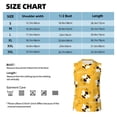 thumbnail image 5 of Goofa Cute Bee Butterfly Yelllow Printed Men's Sleeveless T-Shirt - Athletic Gym Workout Tank Top for Men - Moisture-Wicking, UPF 30+ Quick-Dry Muscle Tee-XX-Large, 5 of 8