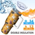thumbnail image 5 of Colorful Halloween Pattern Tumbler with Handle and Lid,40oz Double Wall Vacuum Insulated Tumbler,Cups Gift for Women and Men, 5 of 7