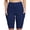 Purple, variant on Women's Elastic Waistband Yoga Bike Board Shorts High Rise Sport Workout Shorts With Two Pockets