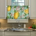 thumbnail image 5 of Coolnut Lemon Kitchen Curtains 2 Panels, UV Protected Tier Curtains Half Window Curtains Kitchen Tiers for Guest Room Bathroom Sink Laundry Room Basement,24 x 27 Inch, 5 of 6