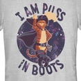 thumbnail image 2 of Junior's Puss in Boots: The Last Wish I Am Puss in Boots  Graphic Tee Athletic Heather X Large, 2 of 3