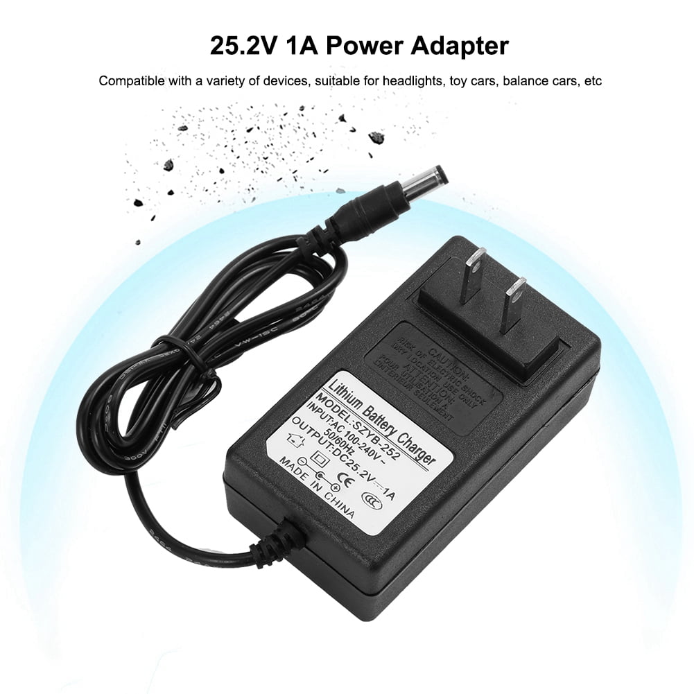Kritne Battery Charger,Power Adapter,25.2V 1A Battery Charger Power
