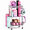 GRAY, variant on White 3-Tier Utility Storage Cart with Wheels and Hooks for Yoga Mats and Fitness Gear
