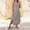 Beige, variant on Womens Casual Summer Dress Sleeveless Striped Midi Dresses Beach Vacation Bodycon Knit Side Slit Tank Sundresses