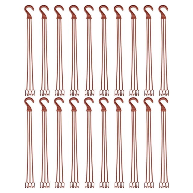 25pcs Plastic Hanging Flower Plant Holders Pots Hanging Hooks for Garden