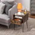 thumbnail image 6 of 23.7"Tall 1 - Drawer Iron Nightstand, 6 of 7