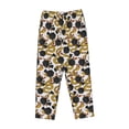 thumbnail image 4 of Xecao Snake And Rose Women's Straight Lounge Pajama Pants: The Epitome of Relaxed Sleepwear, 4 of 9