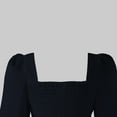 thumbnail image 6 of HAOTAGS Teen Girls Square-Neck Belted Midi Dress(8-15), Long-Sleeve A-Line Dress Navy 7-8Years, 6 of 8