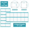 thumbnail image 2 of Calendario de pared Gannyfer 2025-2026 de borrado en seco laminado, 43 x 97 cm, 2 of 8