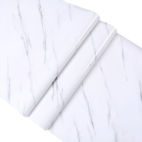 LAMIRO Marble Contact Paper for Countertops Waterproof Marble Wallpaper Peel and Stick Countertops Removable Kitchen Cabinet Contact Paper Decorative Self Adhesive Shelf Liner 300x40cm