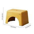 thumbnail image 2 of Creative Thicken Plastic Stools Non-Slip Bath Bench Step Stool Household Changing Shoes Stool for Living Room, Bedroom Padded Seat, 2 of 7