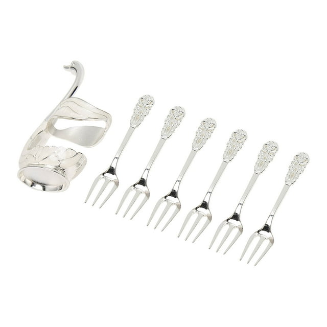Support de Base Cygne Ensemble de Vaisselle, Support de Base Cygne Ensemble de Vaisselle en Métal Cygne Apparence Frappante