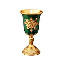 WeiLaiKeQi European Goblet Embossed Cup en Goblet for Bar Anniversary Wedding Green