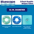 thumbnail image 2 of Bluescape Inflatable Swim Tube Pool Float, Green & Blue color, 2-Pack, for Kids & Adults, Age 9 & up, Unisex, 2 of 7