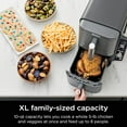 thumbnail image 5 of DoubleStack XL 2-Basket Air Fryer, Smart Cook System, DoubleStack Technology Cooks 4 Foods at Once, 10 QT, 6-in-1, Air Fry, Broil, Bake, Easy Meals, Easy Clean, Grey, 5 of 8