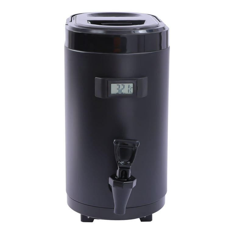 Miumaeov 8L Insulated Beverage Dispenser with Thermometer Stainless Steel  Hot Beverage Dispenser Insulated Thermal Hot and Cold Beverage Dispenser