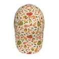 thumbnail image 2 of Kdxio Unisex Fall Pumpkin Pattern Baseball Cap Unisex Washed Classic Adjustable Hat, 2 of 5