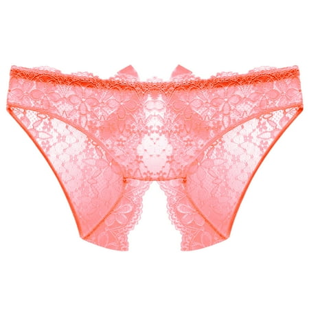 Women Lingerie Lovely Soft Panties Lace Briefs Underwear Low Waist Underwear Pants Breathable Lightweight Nightwear Casual Fashion Chemise Romantic Intimates