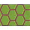 thumbnail image 1 of Ahgly Company Machine Washable Indoor Rectangle Transitional Green Area Rugs, 3' x 5', 1 of 7