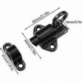 thumbnail image 5 of Black Sliding Latches 2 Pack with Screws for Garage Doors, 5 of 5