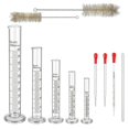 thumbnail image 2 of Premium borosilicate glass cylinders set with pipettes and brushes, 2 of 5
