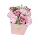 thumbnail image 5 of Arreglo floral de jabones, ramo de rosas y claveles artificiales en caja de regalo para el hogar., 5 of 9