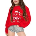 thumbnail image 2 of Kids Christmas Sweatshirt Letter Sweatshirts Pullover Long Sleeve Christmas Crewneck Xmas Winter Warm Sweaters Tops 5-6 Years, 2 of 5