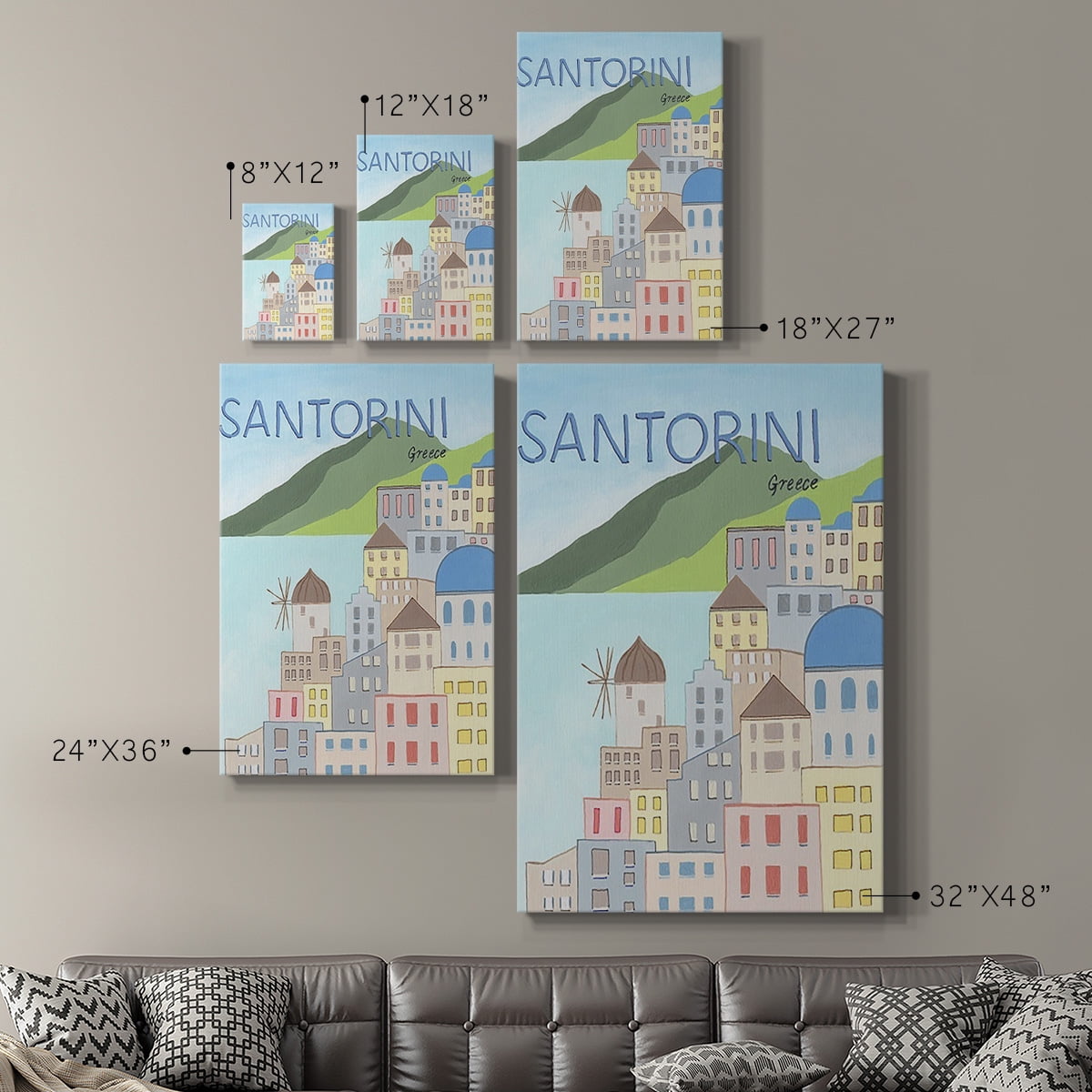 Living by the Sea II Premium Gallery Wrapped Canvas - Ready to Hang