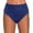 Navy_002, variant on UJNDER Swim Bottoms for Women Print High Rise Brazilian Bikini Bottom with Side Tie for Beach and Pool High Waisted Bikini Bottoms Black_002 L