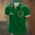 thumbnail image 4 of Polo Shirts for Men St Patrick's Day Short Sleeve with Graphic Print Comfortable Breathable Golf Shirts A Green L, 4 of 4