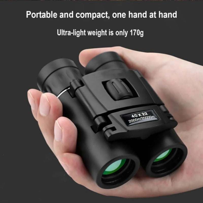 40x22 zoom HD Powerful Binoculars 2000M Long Range Folding Mini Telescope BAK4 FMC Optics For Hunting Sports Outdoor Camping