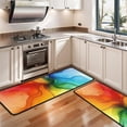 thumbnail image 3 of Kitchen Rugs Sets Of 2,Colorful Ink Pattern Anti Fatigue Kitchen Mat Rugs Non Slip Washable,Decorative Kitchen Floor Mats for Kitchen,Sink,Laundry,17"x47"+17"x47", 3 of 5