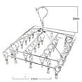 thumbnail image 4 of Estante de secado redondo cuadrado con forma de ciruela, calcetín, ropa interior, tendedero para exteriores, secador, colgador de ropa, Clips de toalla multifuncionales Speravity JJ19167-18, 4 of 4