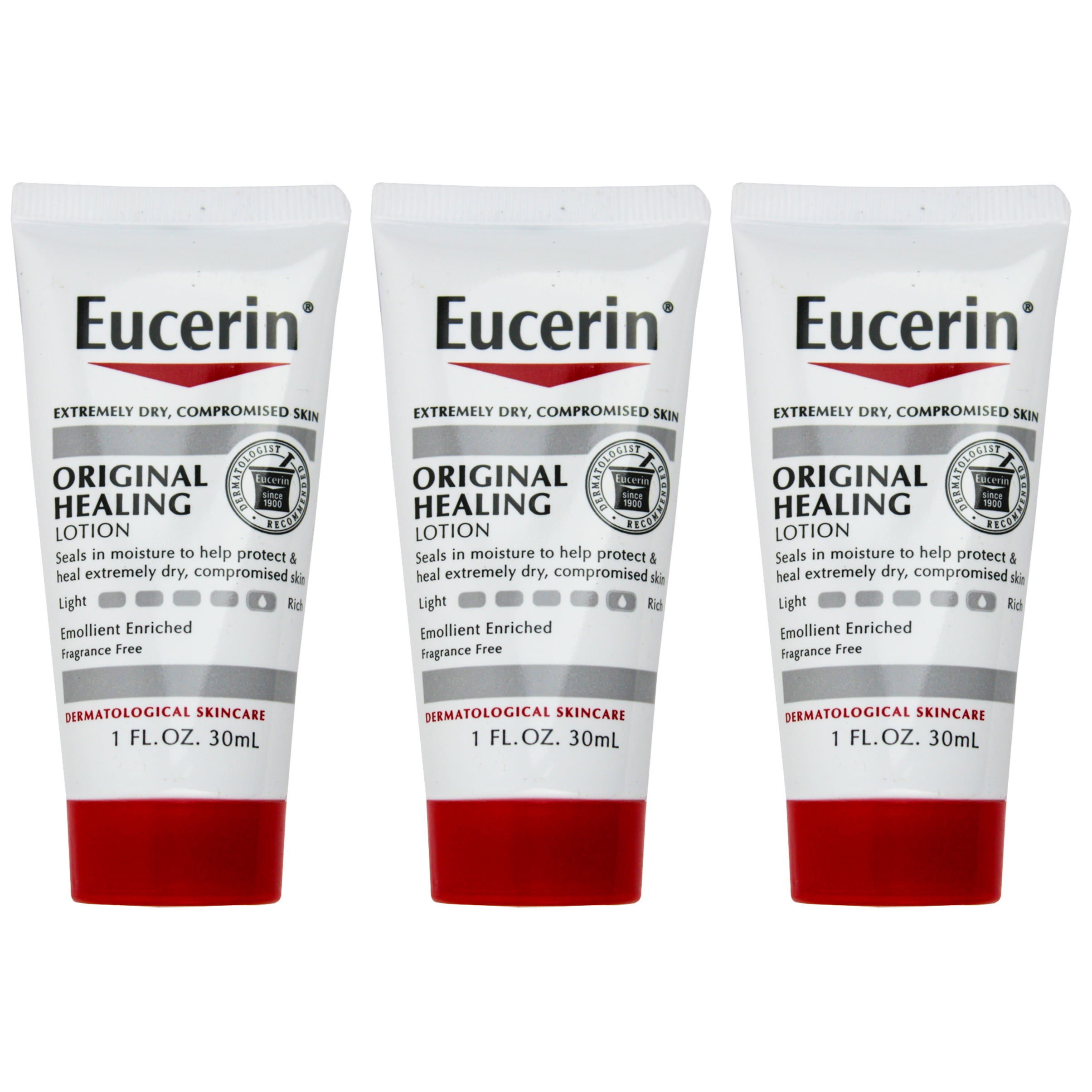 Eucerin Original Healing Lotion Extremely Dry Compromised Skin 1 fl oz