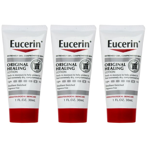 Eucerin Original Healing Lotion Extremely Dry Compromised Skin 1 fl oz